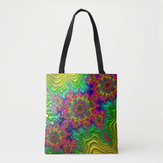 Mandelbrot Color Explosion Canvas tas (Voorkant)