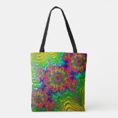 Mandelbrot Color Explosion Canvas tas (Achterkant)