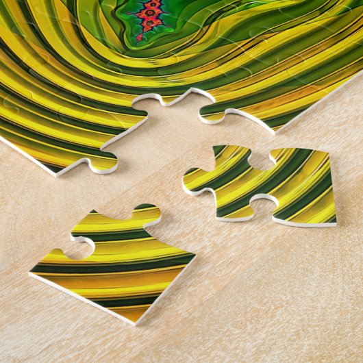 Mandelbrot Color Explosion Jigzaag Puzzle Legpuzzel (Zijkant)