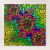 Mandelbrot Color Explosion Jigzaag Puzzle Legpuzzel (Horizontaal)