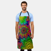 Mandelbrot Color Explosion Schort (Gedragen)