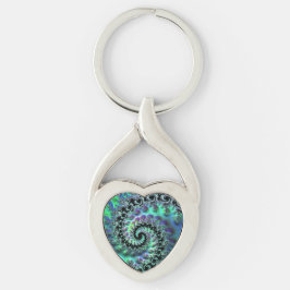 Mandelbrot Discovery Heart Key Ring Sleutelhanger