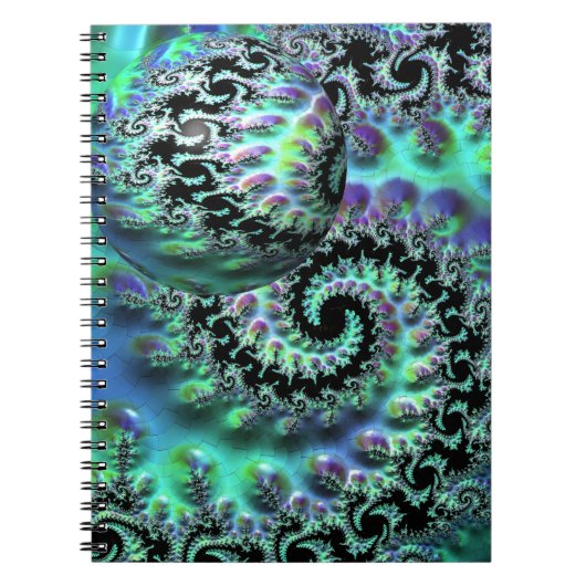 Mandelbrot Discovery met Sphere Spiral Notitieboek (Voorkant)