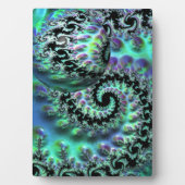 Mandelbrot Discovery met Sphere Tabletop Plaque Fotoplaat (voorkant)