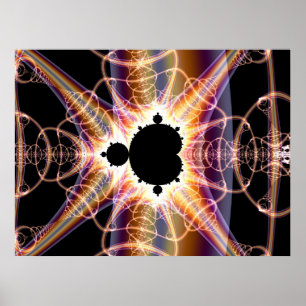 Mandelbrot: doorschijnend poster