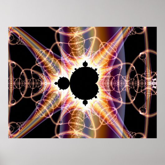 Mandelbrot: doorschijnend poster (Voorkant)