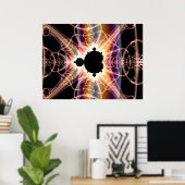 Mandelbrot: doorschijnend poster (Thuiskantoor)