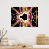 Mandelbrot: doorschijnend poster (Keuken)