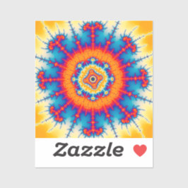 Mandelbrot Flower Burst Sticker