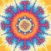 Mandelbrot Flower Burst Sticker (Voorkant)