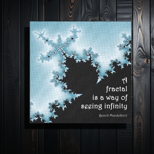 Mandelbrot fractaalkunst canvas afdruk