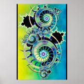 Mandelbrot Fractal Art Poster (Voorkant)