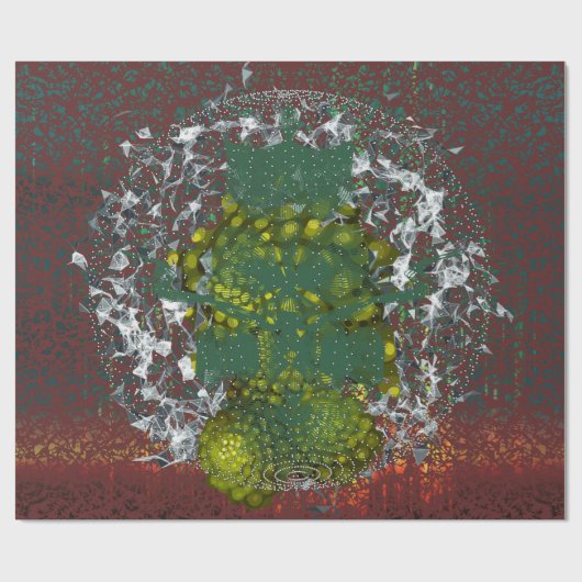 Mandelbrot Fractal Cadeaupapier (Vlak)