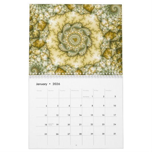 Mandelbrot Fractal Calendar 2014 Kalender (Jan 2026)