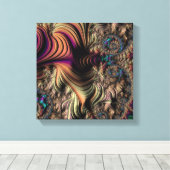 Mandelbrot fractal canvas afdruk (Insitu (Houten vloer))