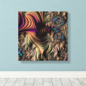 Mandelbrot fractal canvas afdruk (Insitu (Houten vloer))