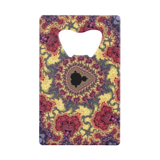 Mandelbrot Fractal Creditkaart Flessenopener (Voorkant)