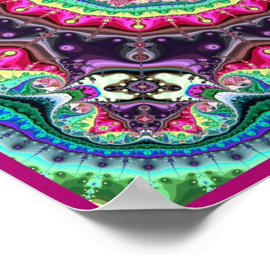 Mandelbrot Fractal Design Poster (Hoek)