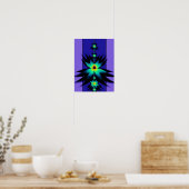 Mandelbrot Fractal Flowers Poster (Keuken)