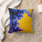 Mandelbrot Fractal Goud Blauw Twee Kussen (Deken)