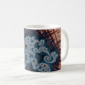 Mandelbrot fractal koffie mok (Voorkant rechts)