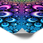 Mandelbrot-fractal met lussen poster (Hoek)