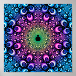 Mandelbrot-fractal met lussen poster