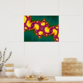 Mandelbrot Fractal Poster (Keuken)