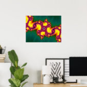 Mandelbrot Fractal Poster (Thuiskantoor)