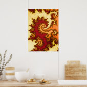 Mandelbrot Fractal Poster (Keuken)