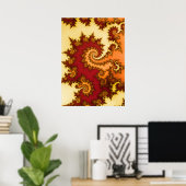 Mandelbrot Fractal Poster (Thuiskantoor)
