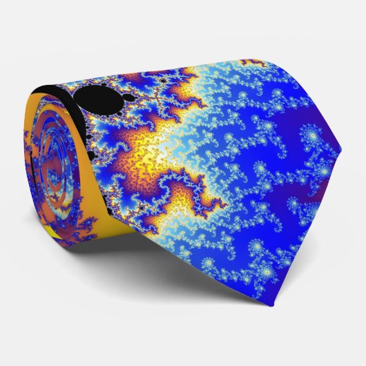 Mandelbrot Fractal Stropdas (Opgerold)