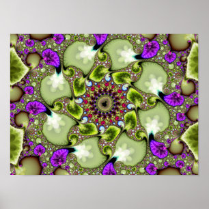 Mandelbrot Fractal Zoom Poster