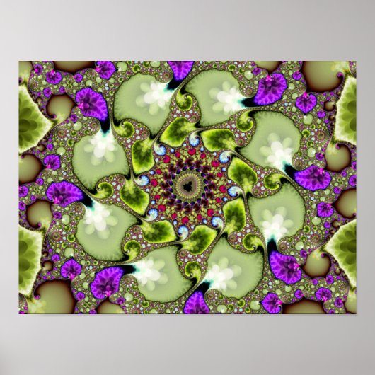 Mandelbrot Fractal Zoom Poster (Voorkant)