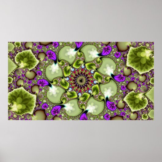 Mandelbrot Fractal Zoom Poster (Voorkant)