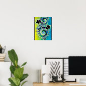 Mandelbrot Fractale Kunst Poster (Thuiskantoor)