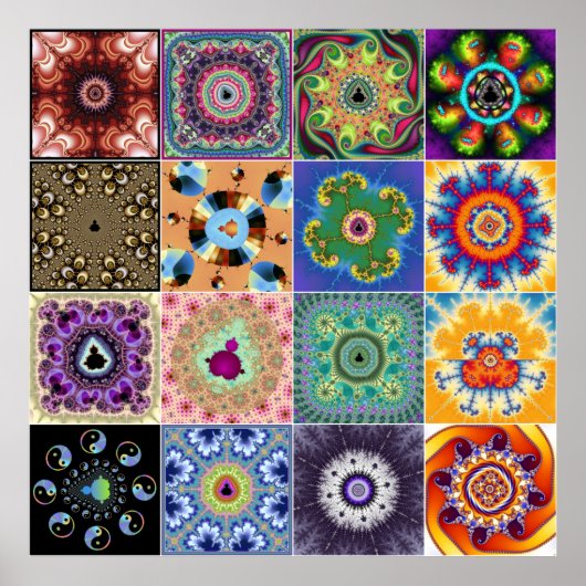 Mandelbrot fractals poster (Voorkant)