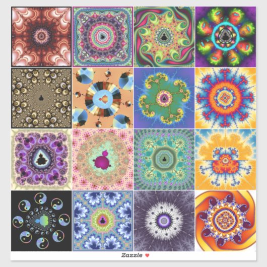 Mandelbrot fractals sticker (Vel)