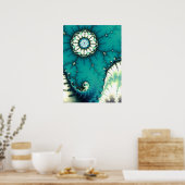 Mandelbrot Fractalschap Poster (Keuken)