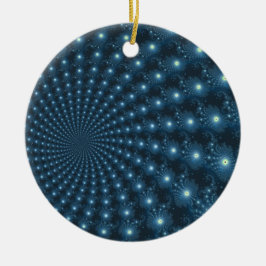 Mandelbrot Galaxy-kerstdigitale kunst Keramisch Ornament