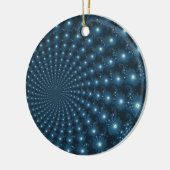 Mandelbrot Galaxy-kerstdigitale kunst Keramisch Ornament (Links)