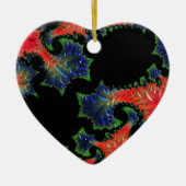 Mandelbrot Garden Heart Ornament (Voorkant)