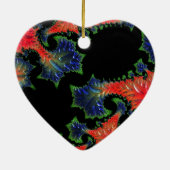Mandelbrot Garden Heart Ornament (Achterkant)