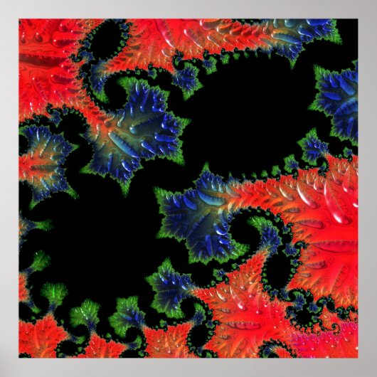 Mandelbrot Garden Poster (Voorkant)