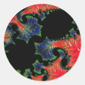 Mandelbrot Garden Round Sticker (Voorkant)