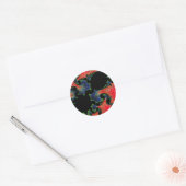 Mandelbrot Garden Round Sticker (Envelop)