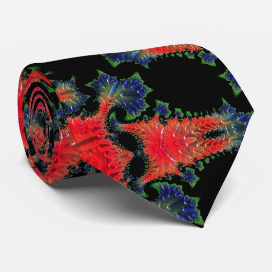 Mandelbrot Garden Stropdas (Opgerold)