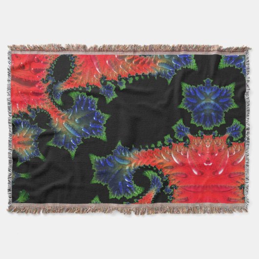 Mandelbrot Garden Throw Blanket Deken (Voorkant)