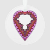 Mandelbrot Heart Pendant Ornament (achterkant)