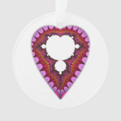 Mandelbrot Heart Pendant Ornament (voorkant)